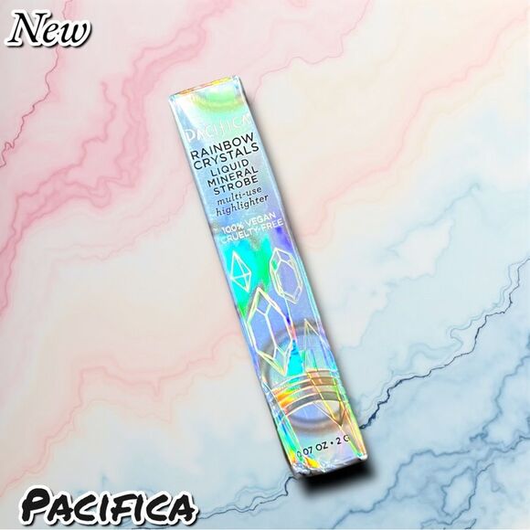 New NIB Pacifica RAINBOW CRYSTALS Liquid Mineral Strobe Multi-Use Highlighter - - Picture 2 of 5